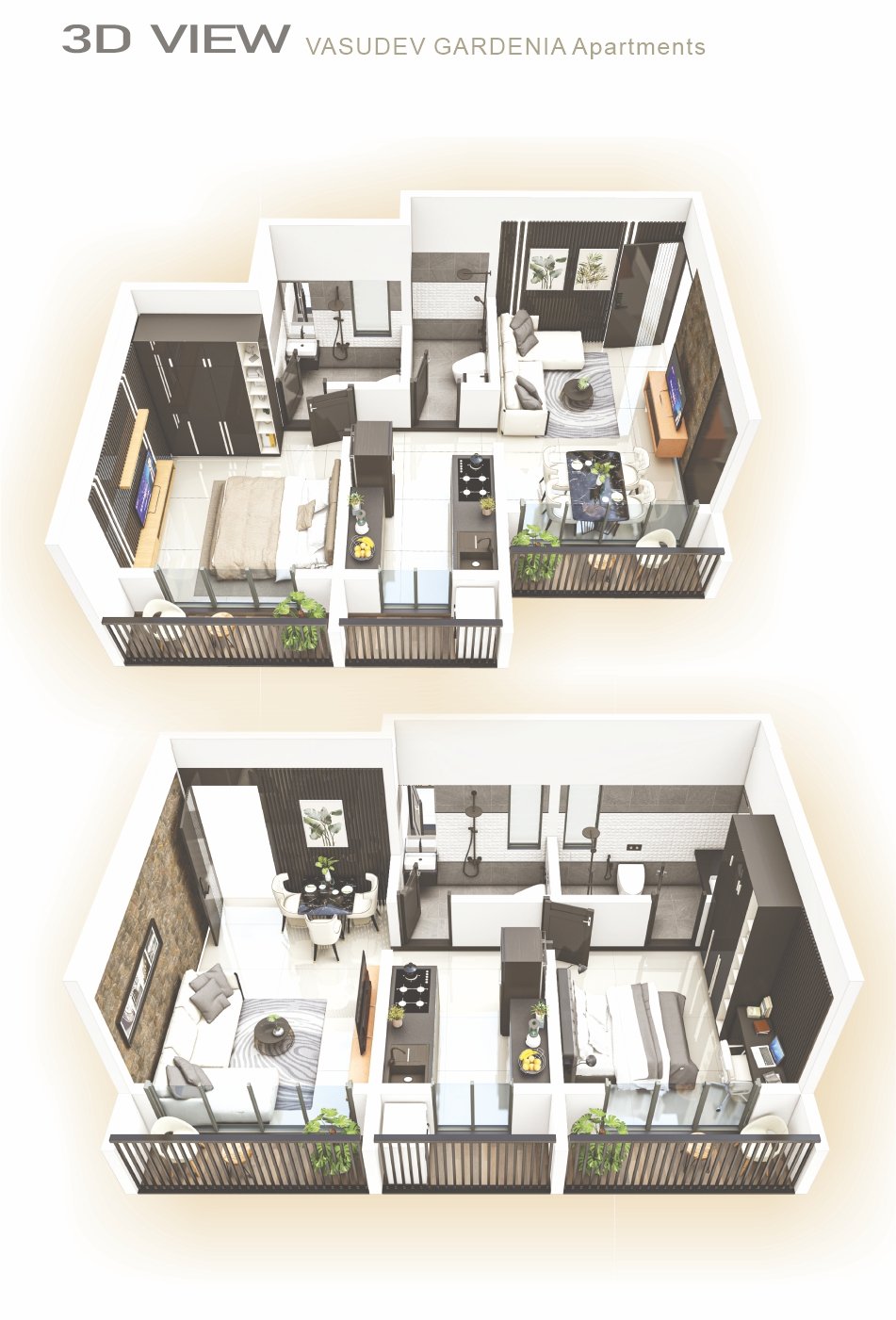 3D Flat View